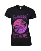 Metallica - Yin Yang Purple (Black) (dámske tričko)