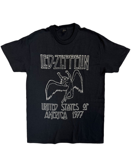 Led Zeppelin - USA 77 Tour (Black) (tričko) obrázok 1