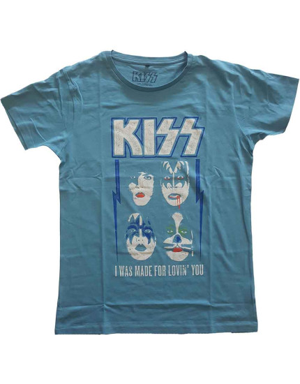 KISS - Made For Lovin You (Blue) (tričko) obrázok 1
