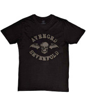 Avenged Sevenfold - Classic Deathbat (Black) (Hi-Build) (tričko)