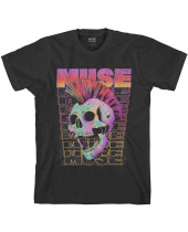 Muse - Mowhawk Skull (Black) (tričko)