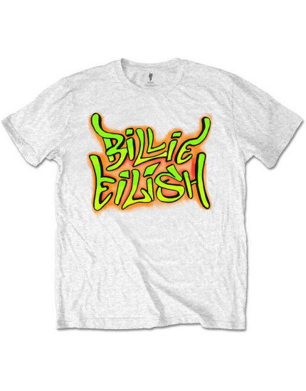 Billie Eilish - Graffiti (White) (detské tričko) obrázok 1