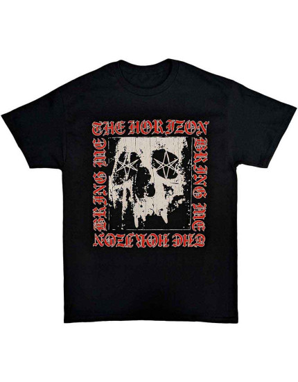 Bring Me The Horizon - Metal Logo Skull (Black) (tričko) obrázok 1
