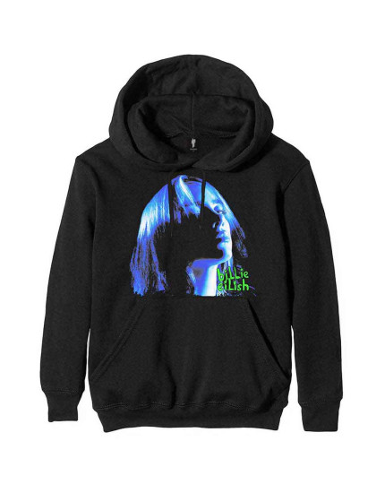 Billie Eilish - Neon Shadow Blue (Black) (mikina) obrázok 1