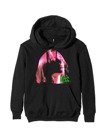Billie Eilish - Neon Shadow Pink (Black) (mikina) obrázok 1