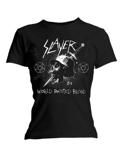 Slayer - Dagger Skull (Black) (dámske tričko) obrázok 1