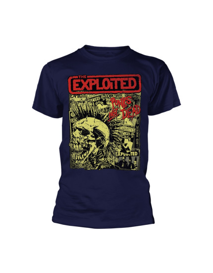 Exploited - Punks not Dead (Navy) (tričko) obrázok 1