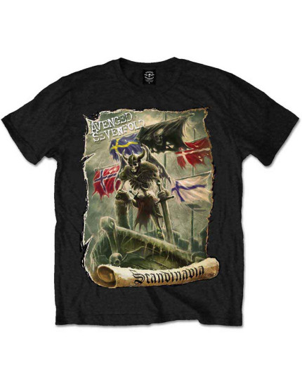 Avenged Sevenfold - Scandinavia (Black) (tričko) obrázok 1