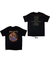 Megadeth - Peace Sells Track List (Back Print) (tričko)