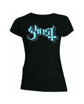 Ghost - Blue and Grey Keyline Logo (Skinny Fit) (dámske tričko)