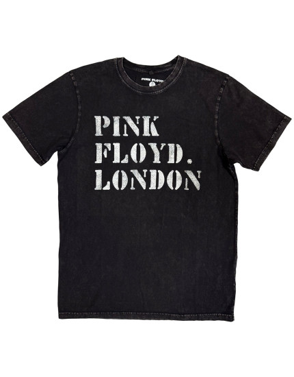 Pink Floyd - Stencil Logo (Stone Wash) (tričko) obrázok 1