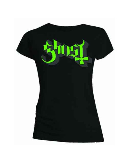 Ghost - Green and Grey Keyline Logo (Skinny Fit) (tričko) obrázok 1
