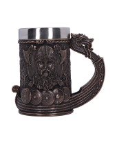 Bronze Drakkar Viking kalich 15 cm