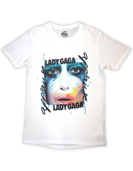 Lady Gaga - Artpop Facepaint (White) (tričko) obrázok 1