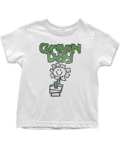 Green Day - Flower Pot (White) (detské tričko)