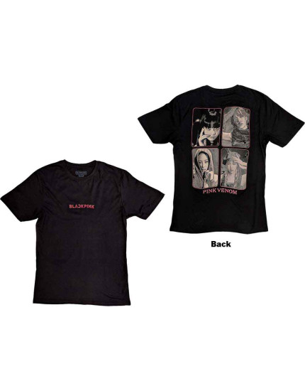 BlackPink - Pink Venom Group Photo (Back Print) (tričko) obrázok 1