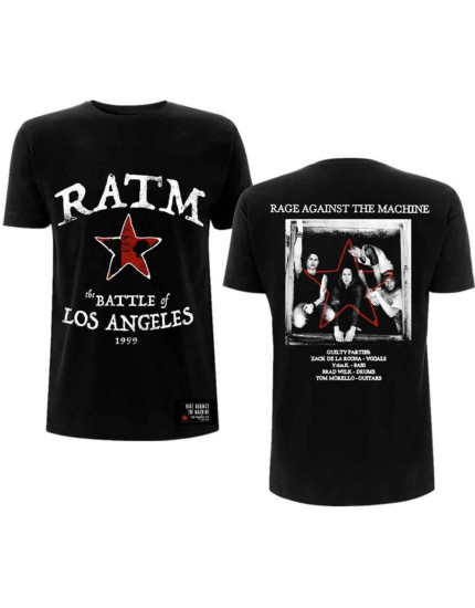 Rage Against The Machine - Battle Star (Back Print) (tričko) obrázok 1