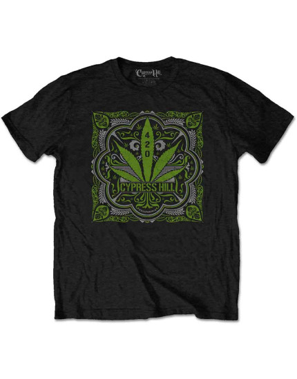 Cypress Hill - 420 Leaf (Black) (tričko) obrázok 1
