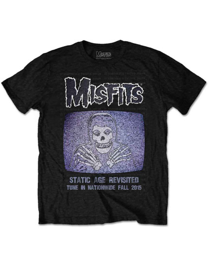Misfits - Static (Black) (tričko) obrázok 1