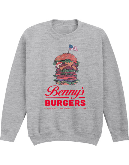Stranger Things - Bennys Burger (Grey) (mikina) obrázok 1