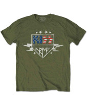 KISS - Army Lightning (Military Green) (tričko)