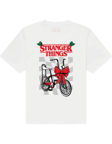 Stranger Things - Christmas Bike (tričko) obrázok 1