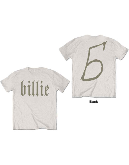 Billie Eilish - Billie 5 (Natural) (Back Print) (tričko) obrázok 1