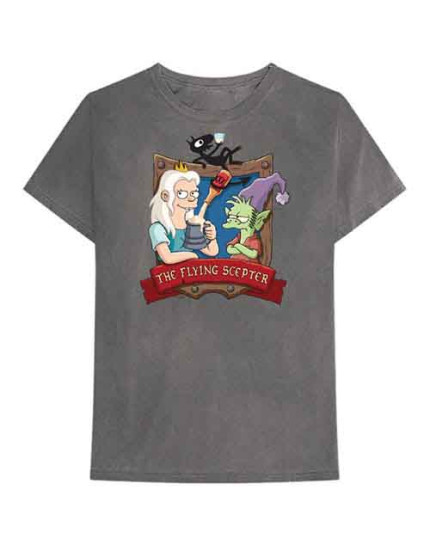 Disenchantment - The Flying Scepter (Charcoal Grey) (tričko) obrázok 1