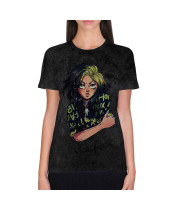 Billie Eilish - Anime Billie (Wash Collection) (tričko)