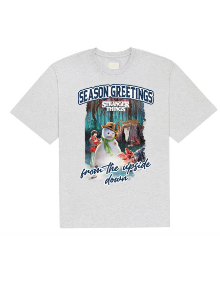 Stranger Things - Greetings (Grey) (tričko) obrázok 1