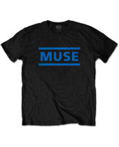 Muse - Dark Blue Logo (Black) (tričko)