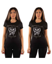 Motorhead - England (Black) (Embellished) (dámske tričko)