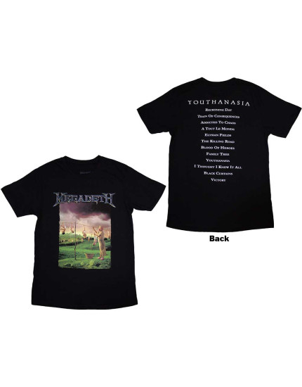 Megadeth - Youthanasia Tracklist (Back Print) (tričko) obrázok 1