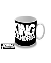 Asking Alexandria White Logo hrnček