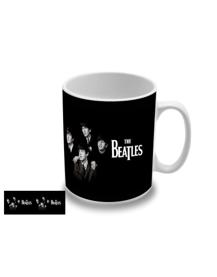 Beatles Band Black and White motív 2 hrnček obrázok 1