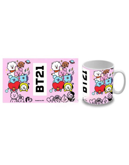 BT21 - Characters Pink Stacks hrnček obrázok 1