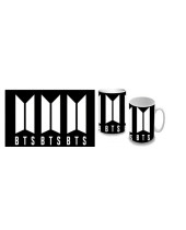 BTS Beyond The Scene - White Logo hrnček