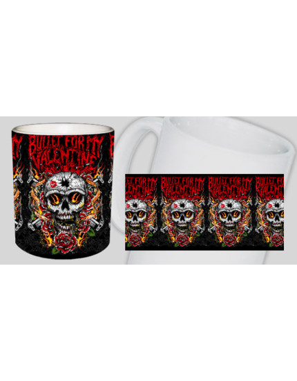 Bullet For My Valentine - Flames Skull hrnček obrázok 1