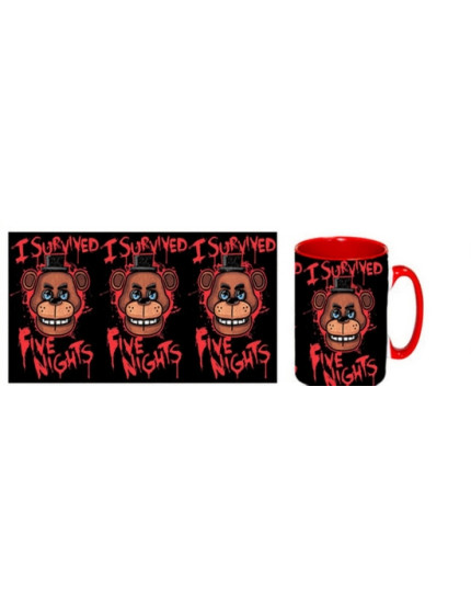 Five Nights at Freddys - I Survived Five Nights hrnček obrázok 1