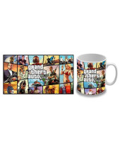 Grand Theft Auto 5 (GTA 5) - Collage hrnček