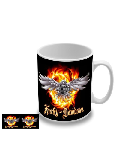 Harley Davidson - Flames hrnček obrázok 1