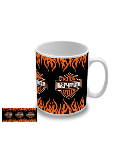 Harley Davidson - Flame Logo hrnček obrázok 1