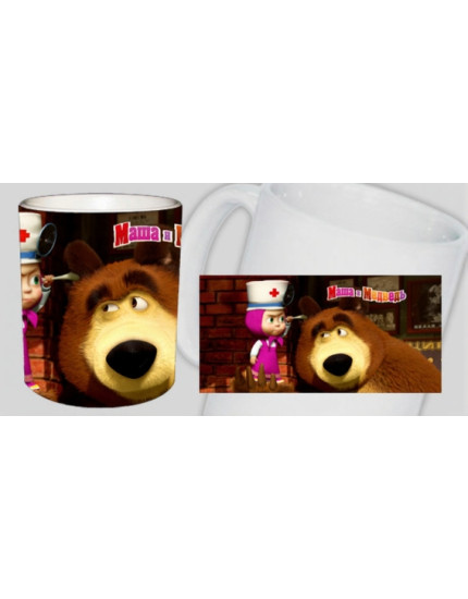 Máša a Medveď - motív 2 hrnček obrázok 1