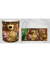 Máša a Medveď - motív 3 hrnček