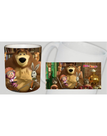 Máša a Medveď - motív 3 hrnček obrázok 1