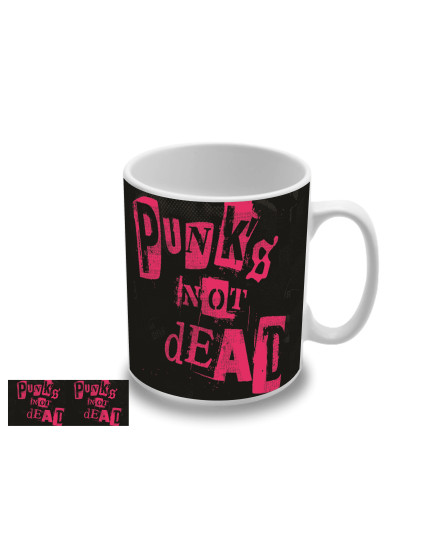 Punks not Dead - Red Logo hrnček obrázok 1