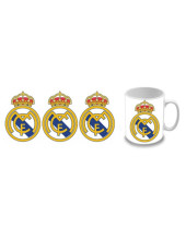 Real Madrid - Logo biely hrnček