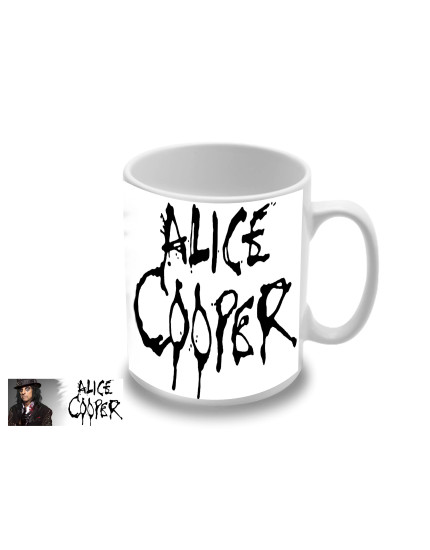 Alice Cooper Photo and Logo hrnček obrázok 1