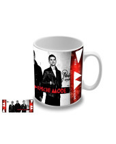 Depeche Mode - Red Logo and Band hrnček