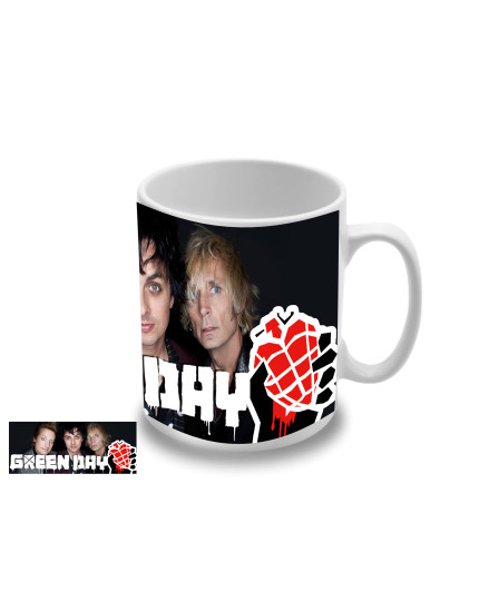 Green Day - Band and Logo hrnček obrázok 1